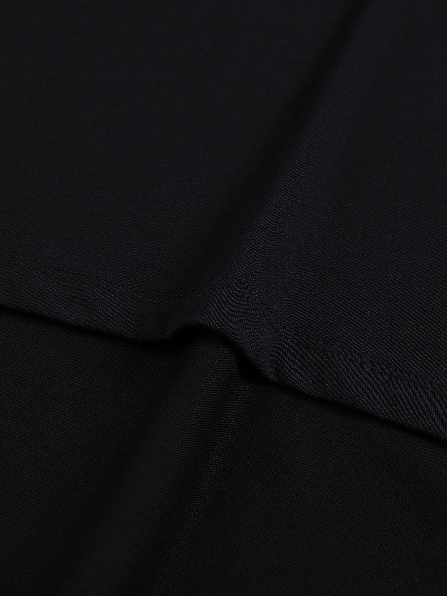 Flat lay of sustainable 230 GSM Future-Homme made-to-order activewear raw edge tank top in fabric swatch in black