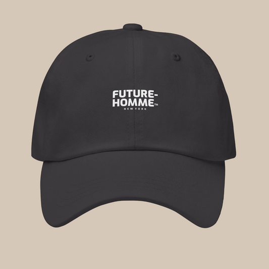 Dark Gray cap with 'Future Homme' logo on a white background