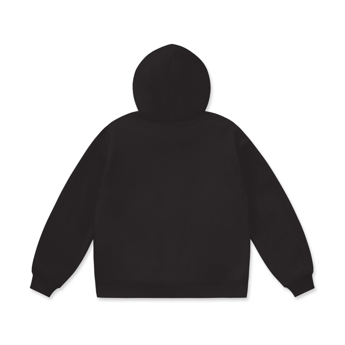 Black hoodie on a white background
