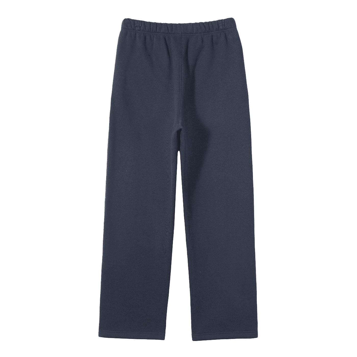 Future-Homme Fleece Please Straight Leg Pants Navy Blue/back in 360 GSM on a white background.