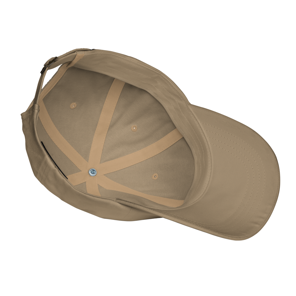 Brown baseball cap on a white background