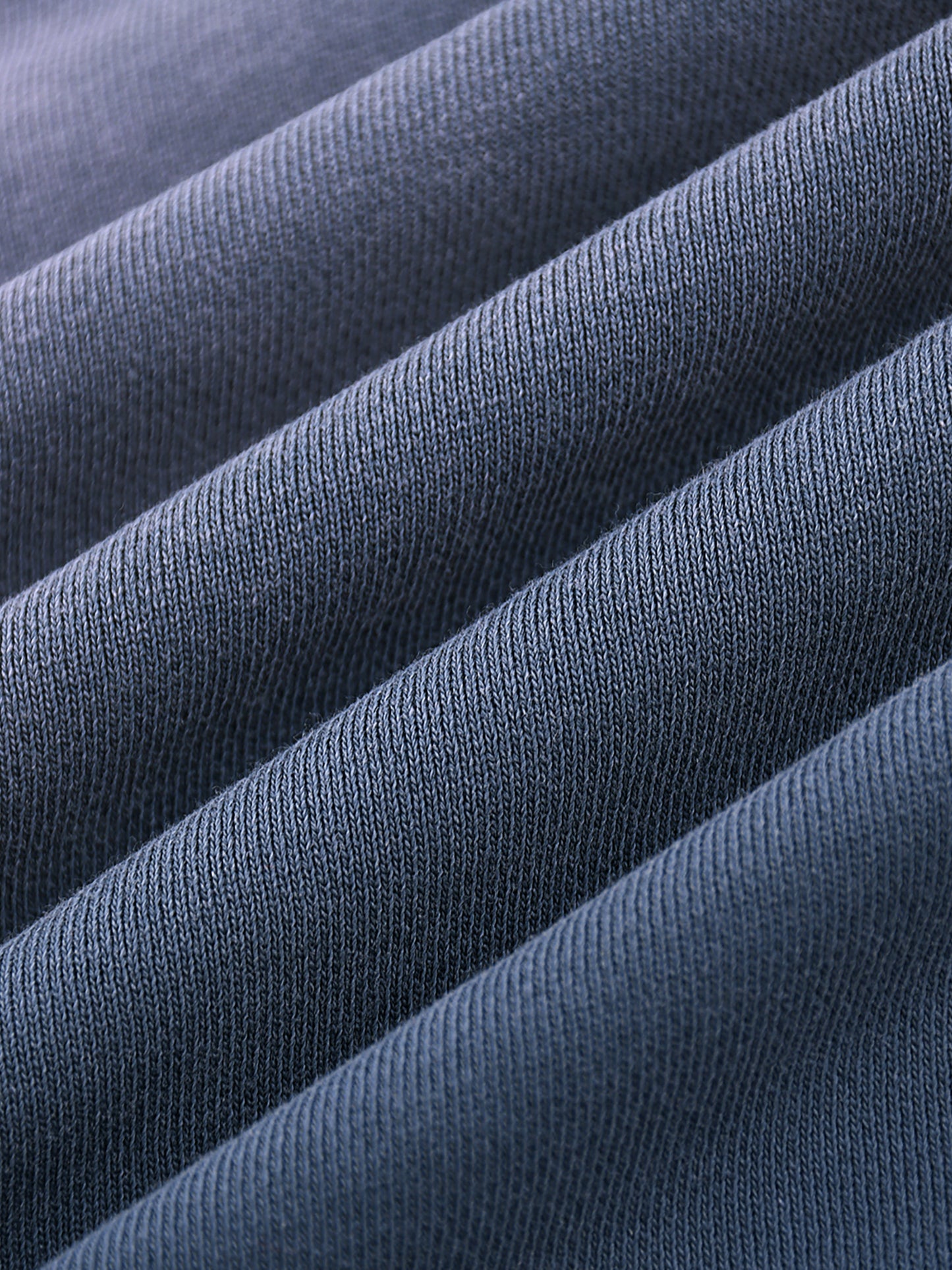 Future-Homme Ombre Effect drop shoulder blue cotton sweatshirt 350 GSM fabric swatch