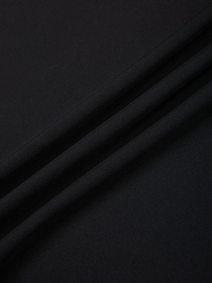 up close image of fabric texture in black