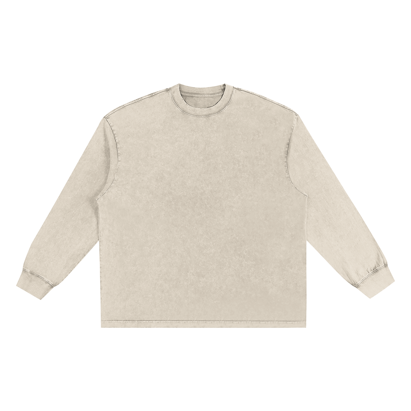 Snow Washed Oversized Long Sleeve T-shirt