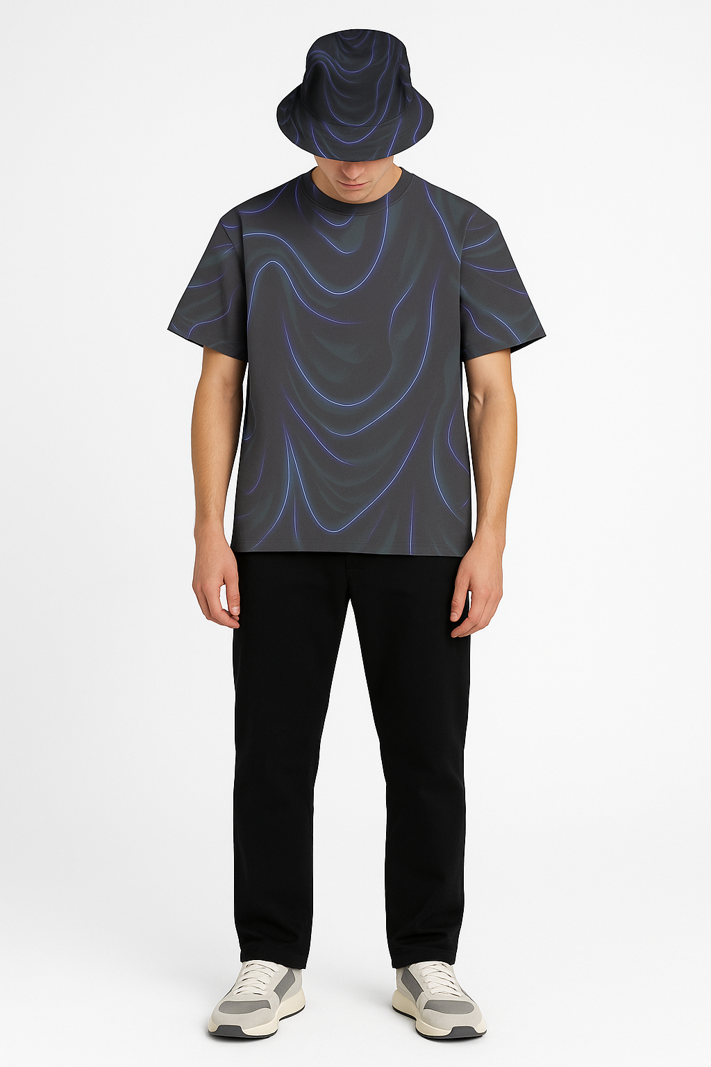 Neon Drape T-Shirt – Oversized Fit