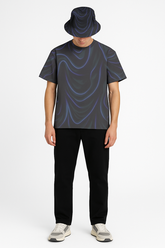 Neon Drape T-Shirt – Oversized Fit