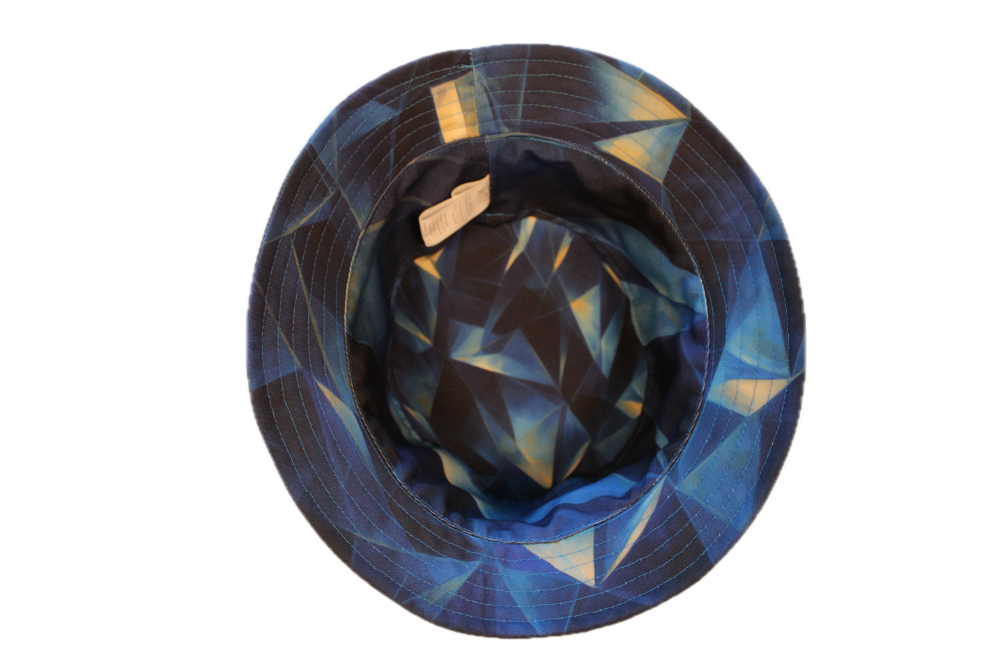 Obsidian Fractals Poly Canvas Blue Bucket Hat