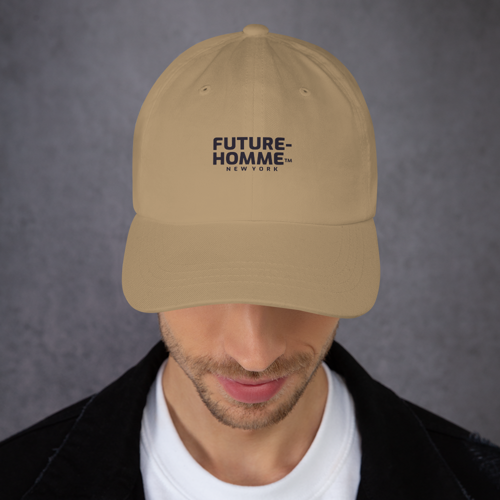 Future-Homme Lounge Cap — Low Profile, 6-Panel, Curved Visor - Khaki
