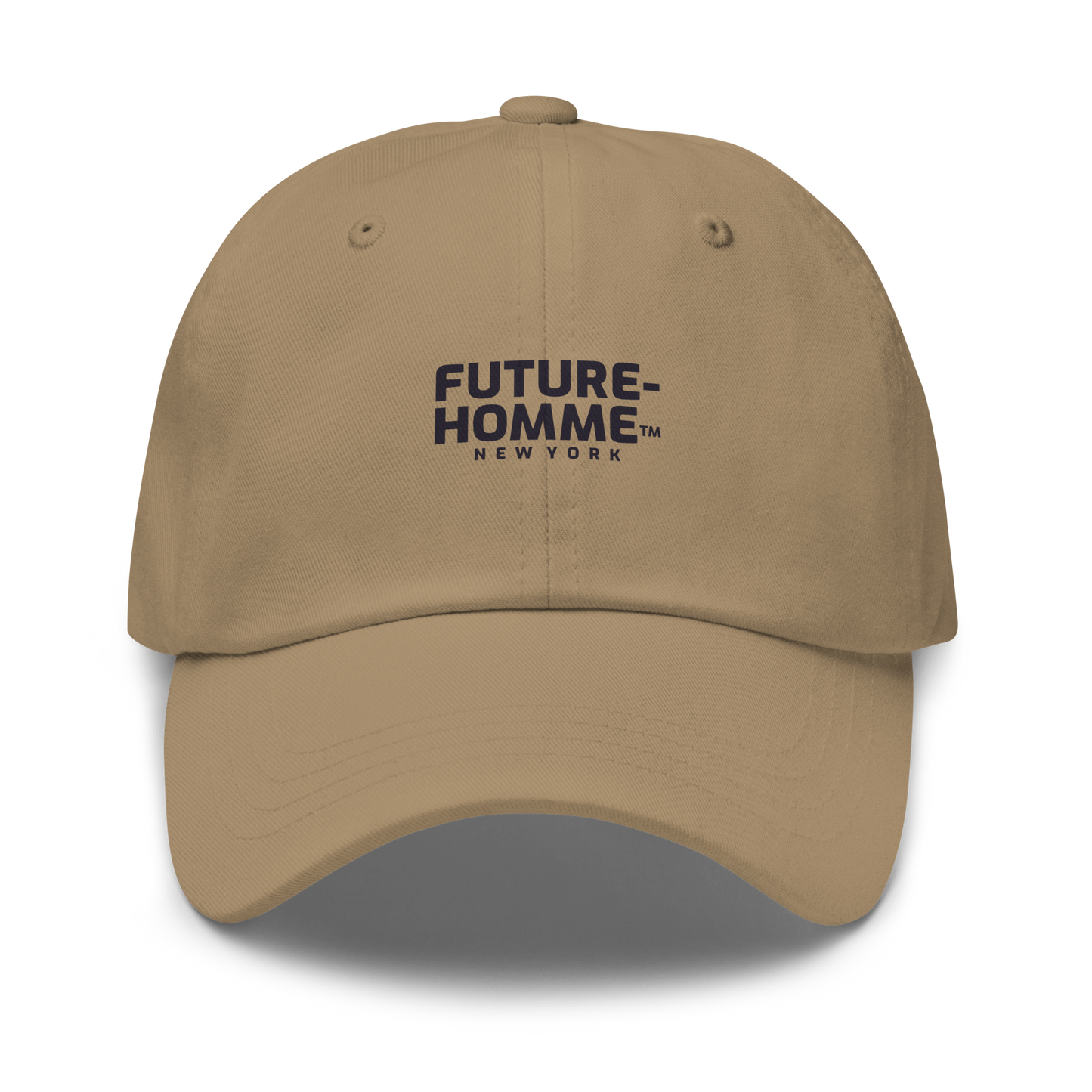 Future-Homme Lounge Cap — Low Profile, 6-Panel, Curved Visor - Khaki