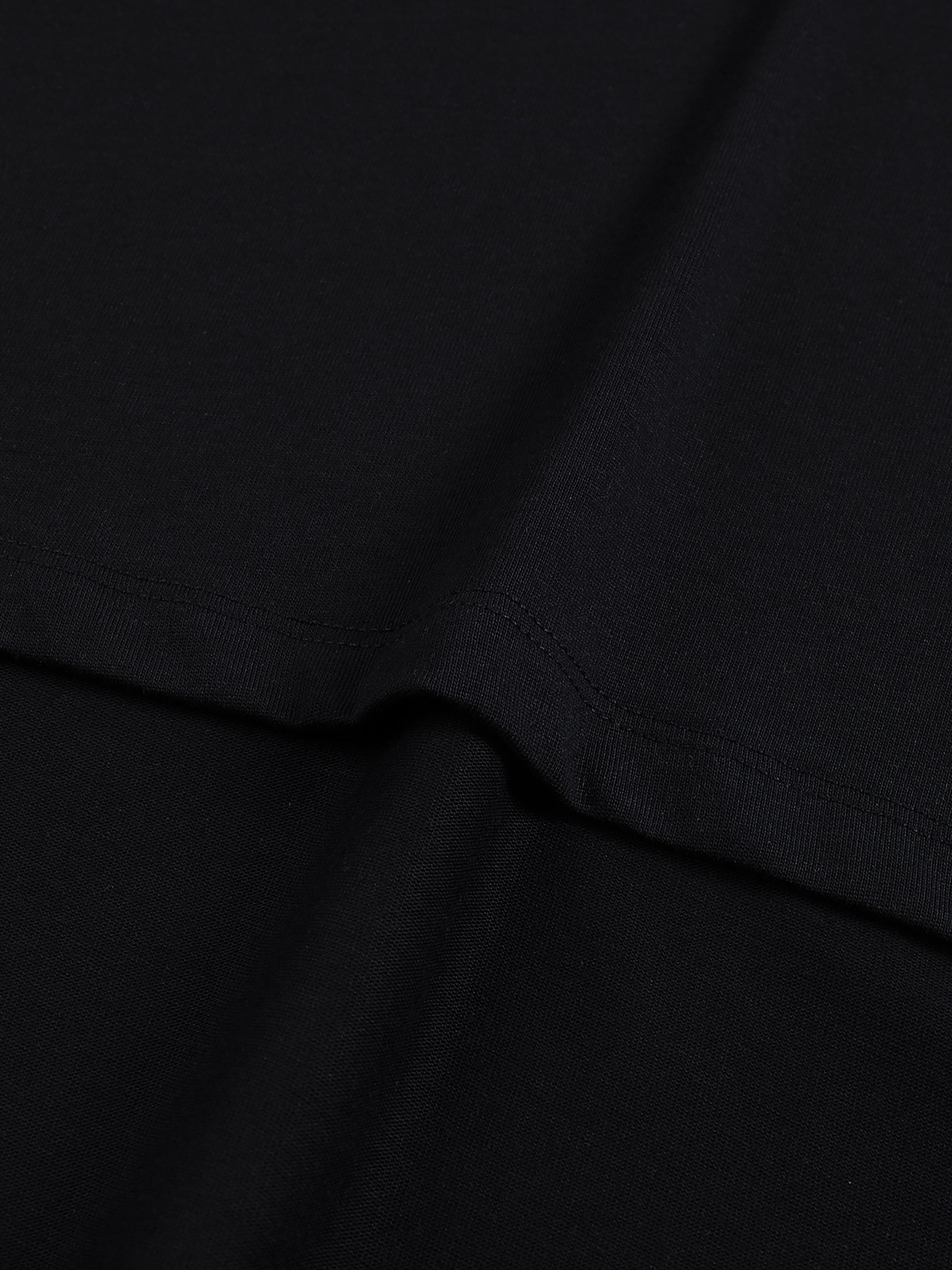 Flat lay of sustainable 230 GSM Future-Homme made-to-order activewear raw edge tank top in fabric swatch in black 