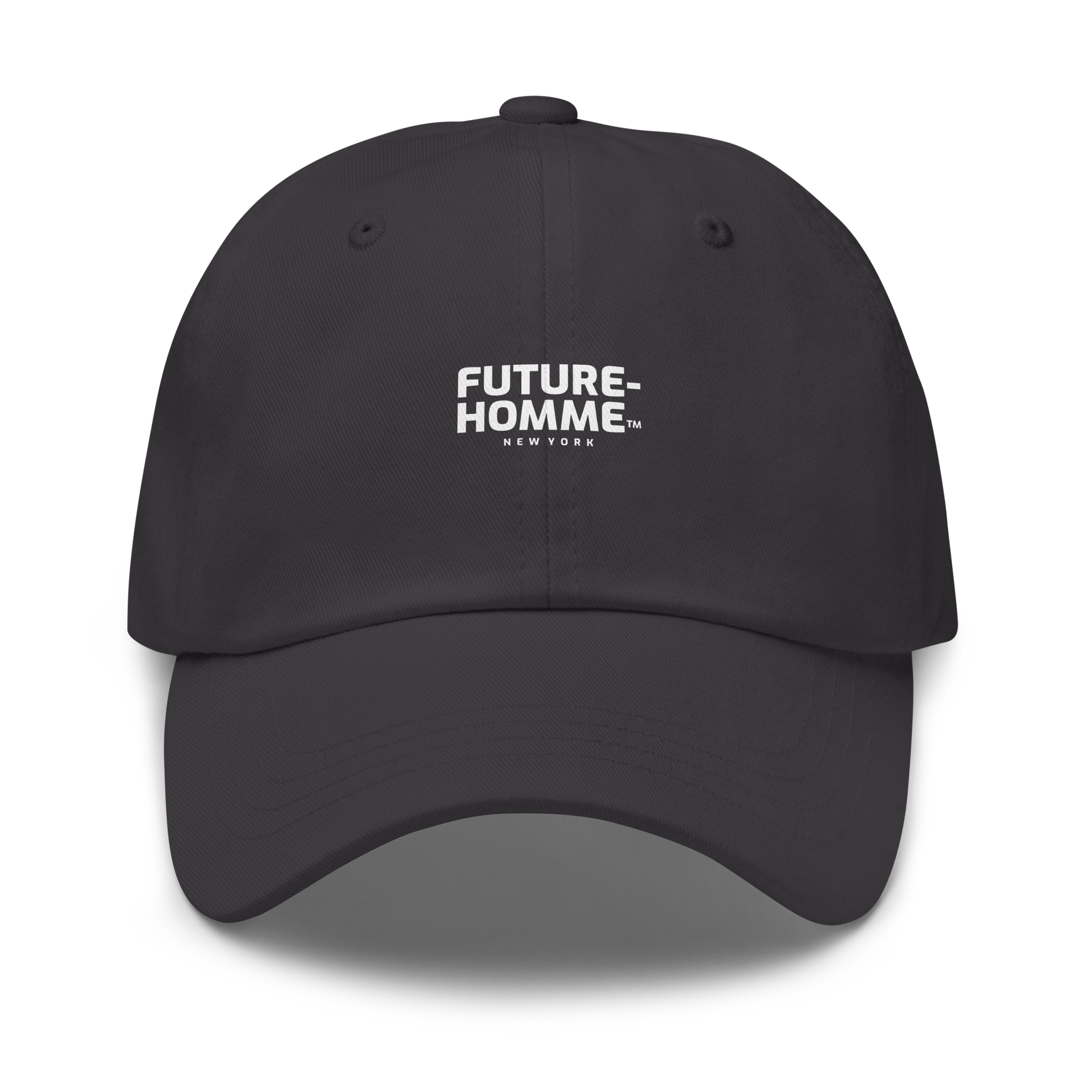Dark Gray cap with 'Future Homme' logo on a white background