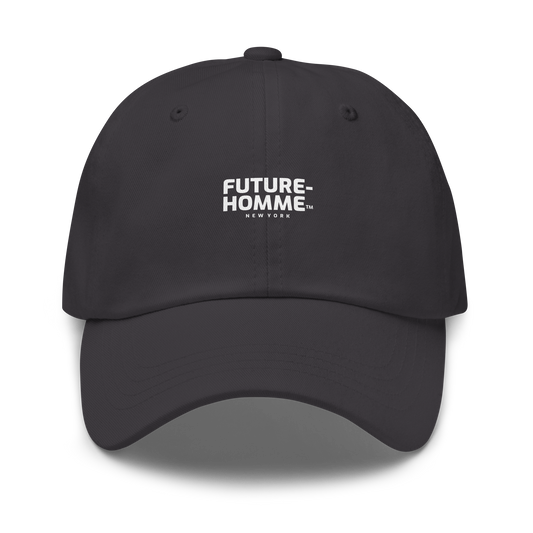 Dark Gray cap with 'Future Homme' logo on a white background