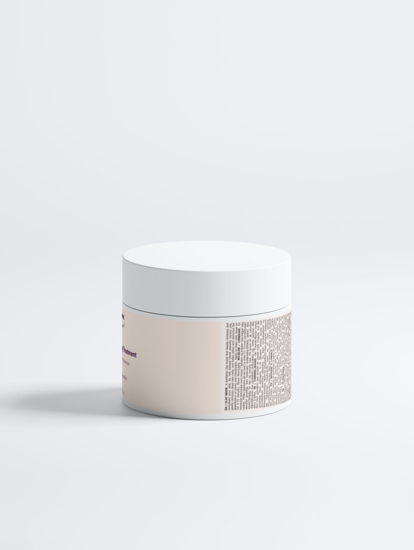 Jar of 'Deep Purifying Clay Treatment' by Future Homme on a white background