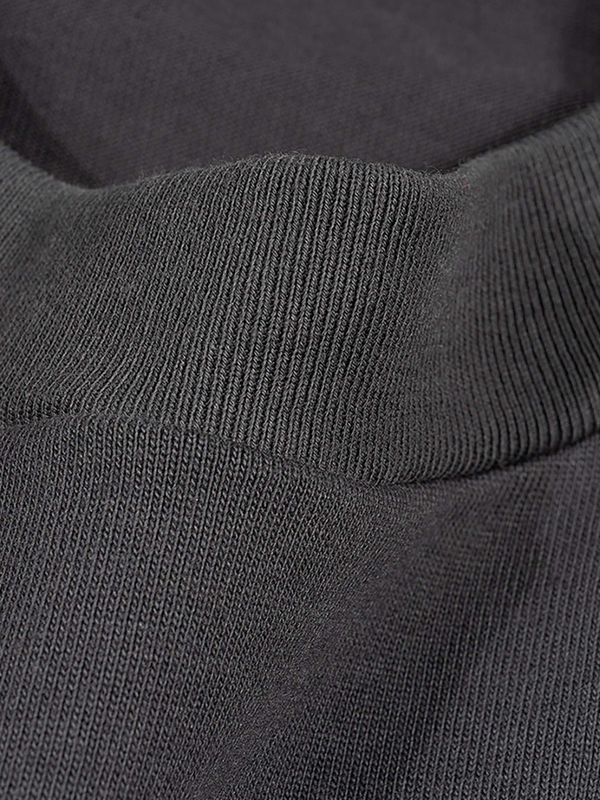 Close-up of a dark gray fabric texture