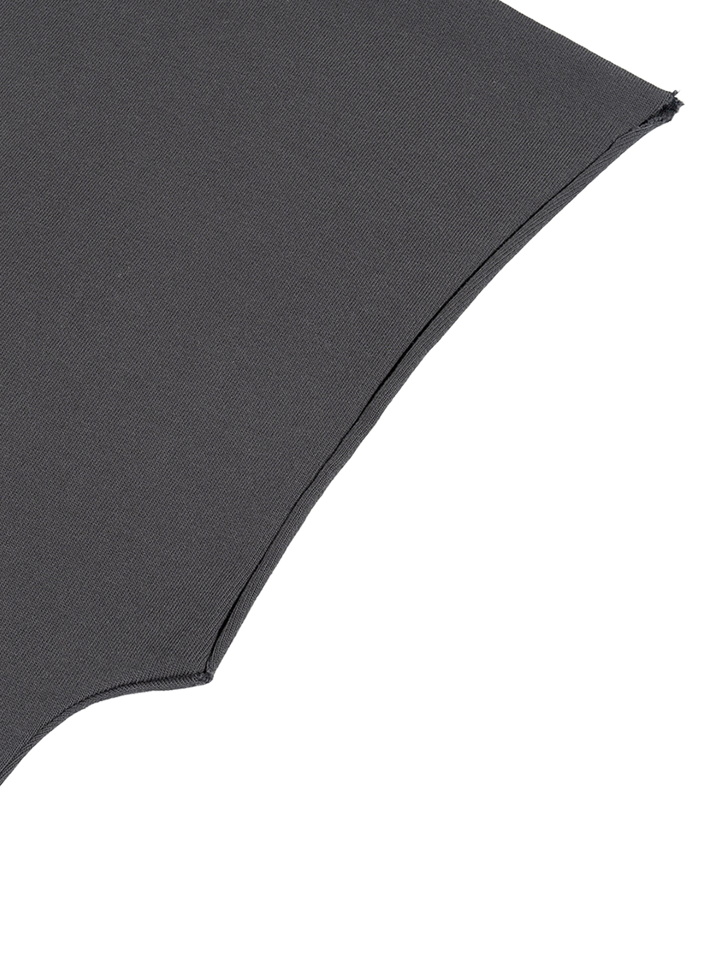 Dark gray cut off sleeve on a white background 