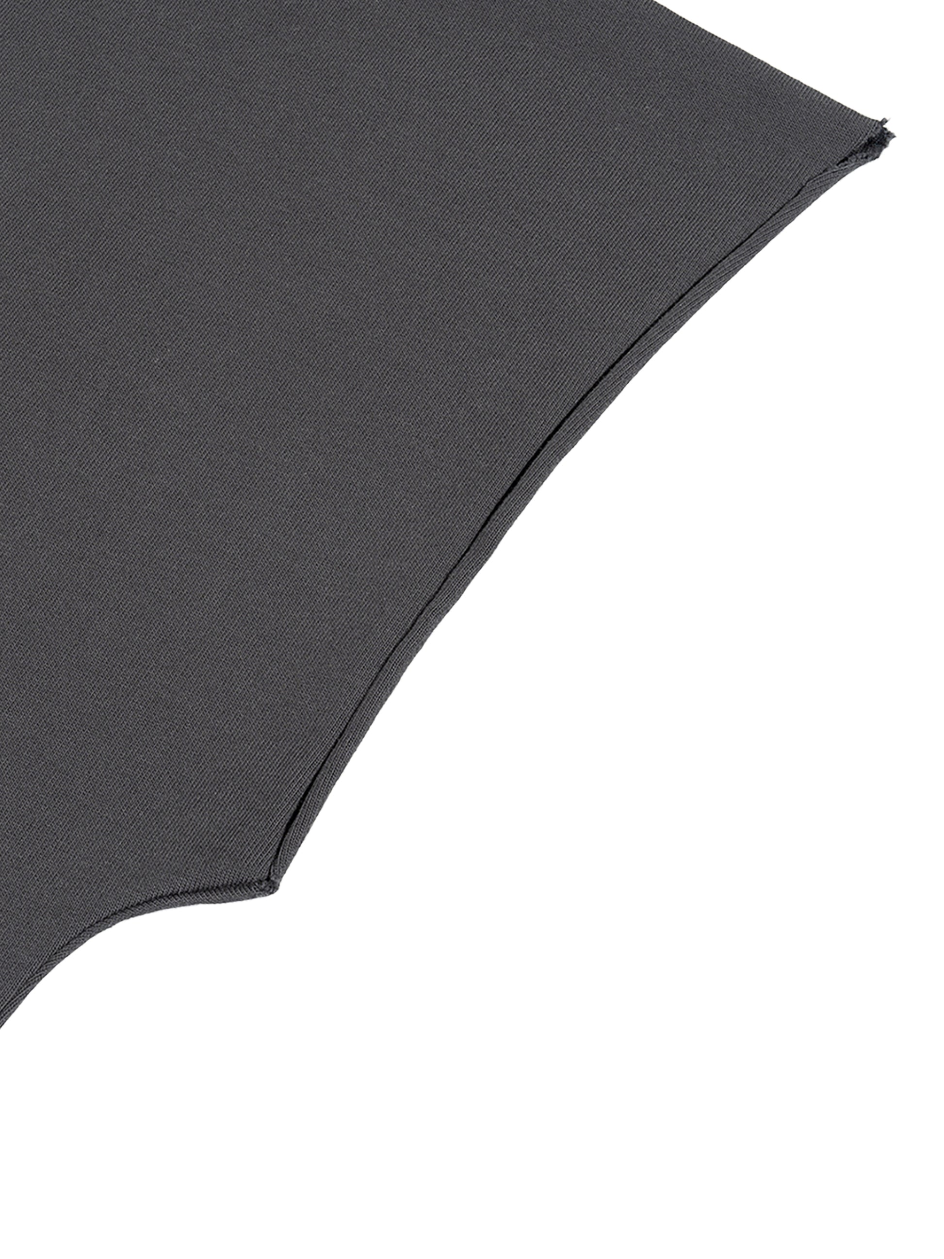 Dark gray cut off sleeve on a white background 