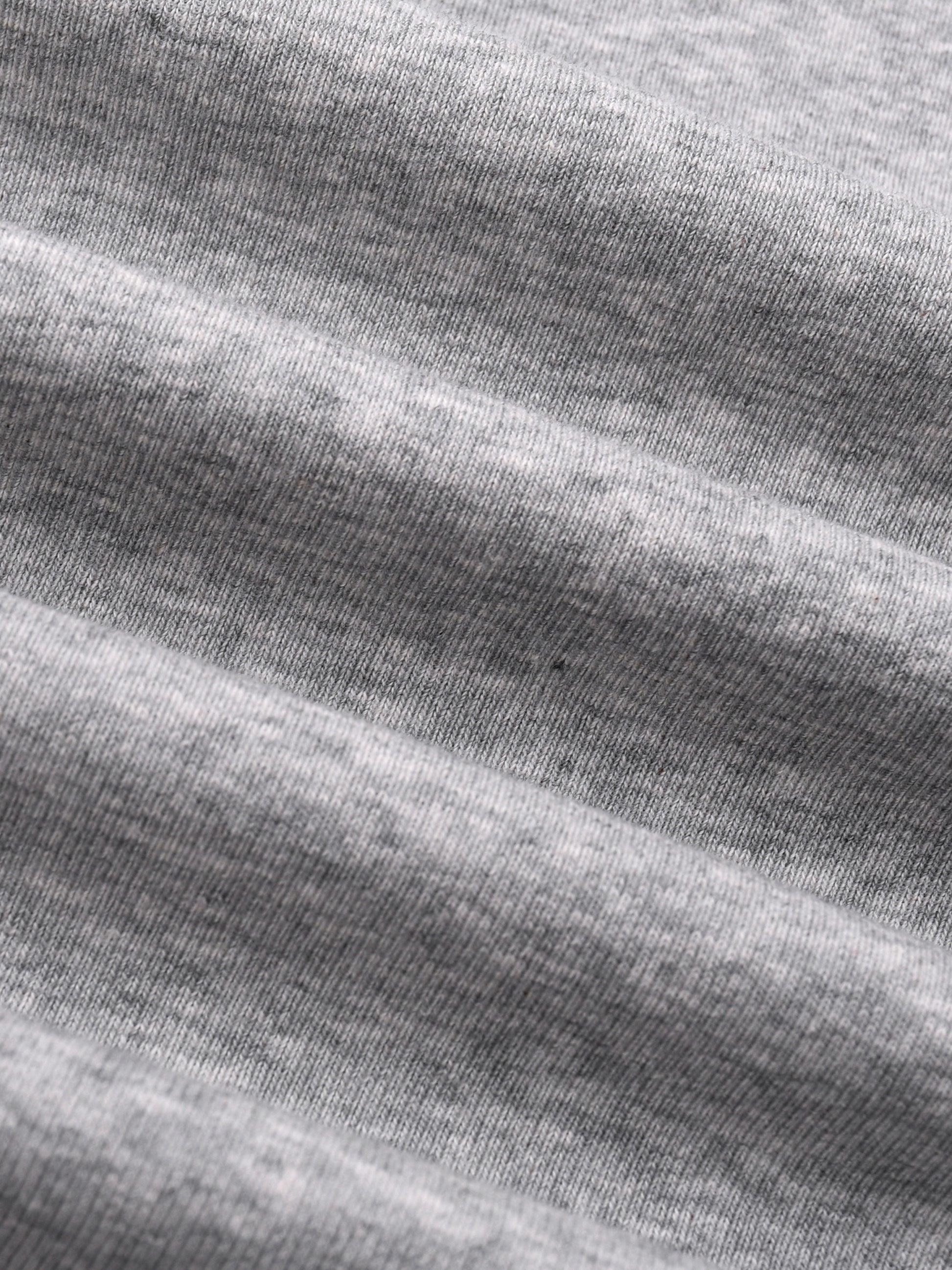 Close-up of gray fabric with visible texture