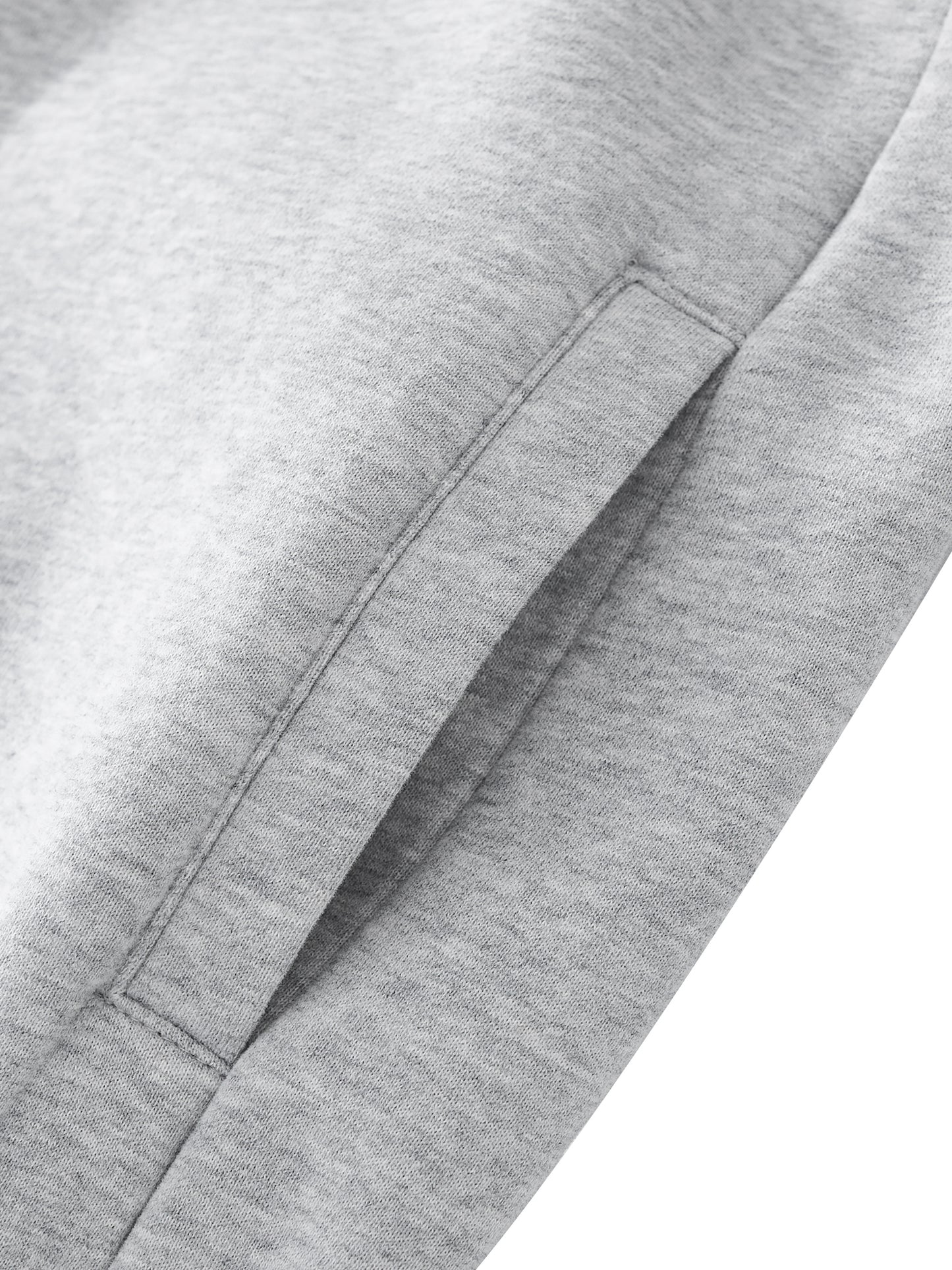 Future-Homme Fleece Please Varsity Jacket close up of side pockets on a white background. 