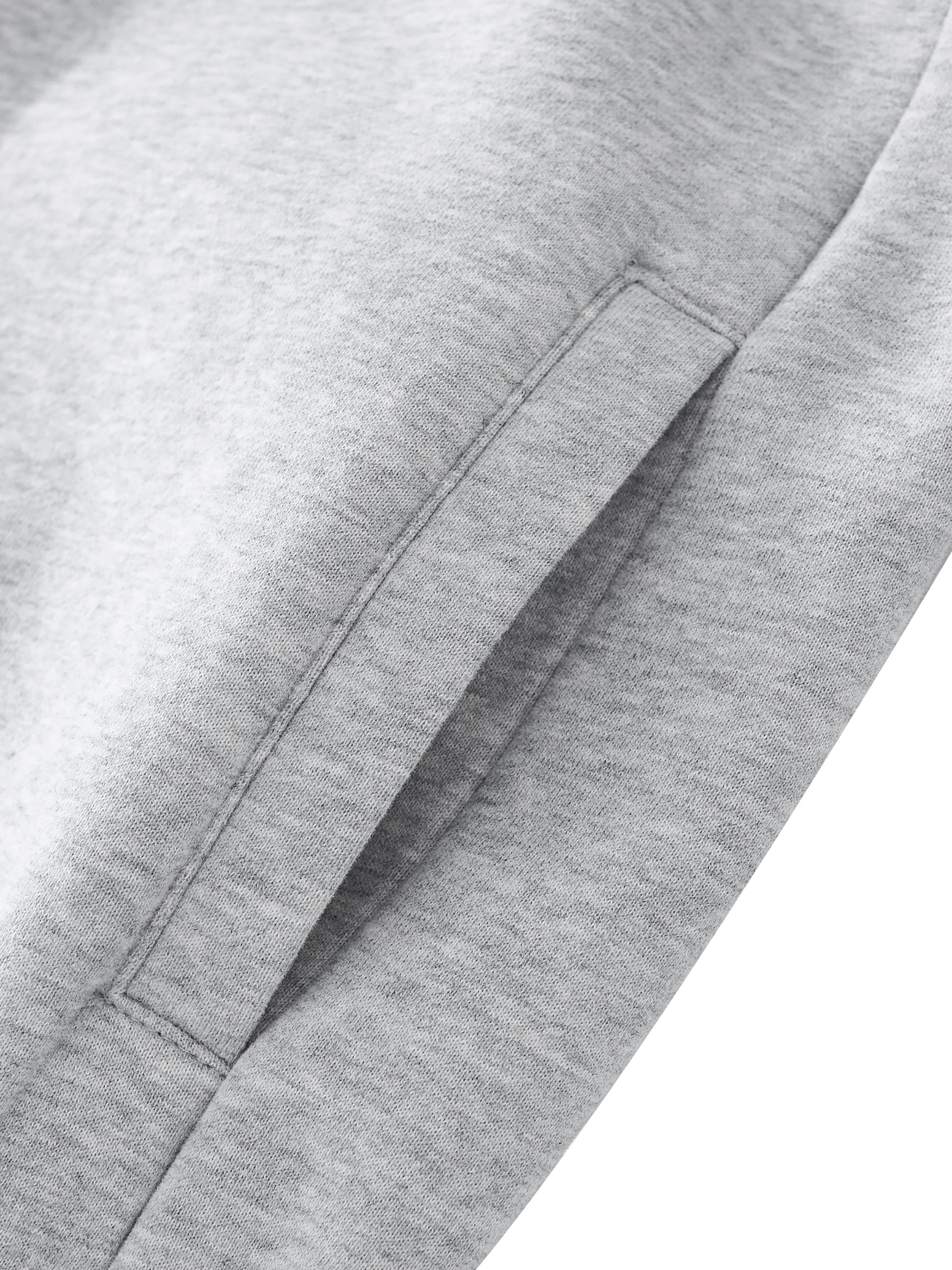 Future-Homme Fleece Please Varsity Jacket close up of side pockets on a white background. 