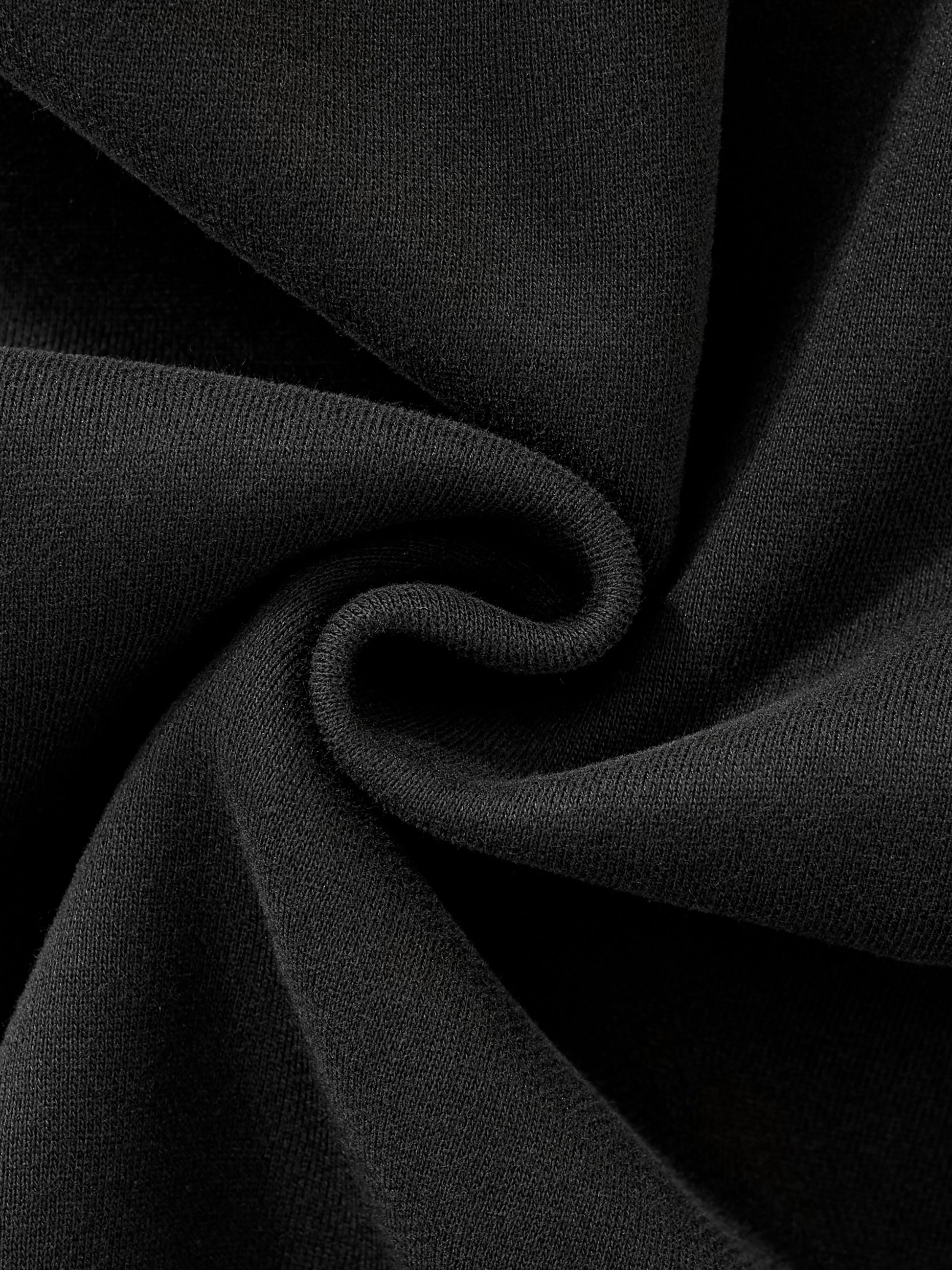 Future-Homme Fleece PleaseClose-up of black fabric with a subtle texture