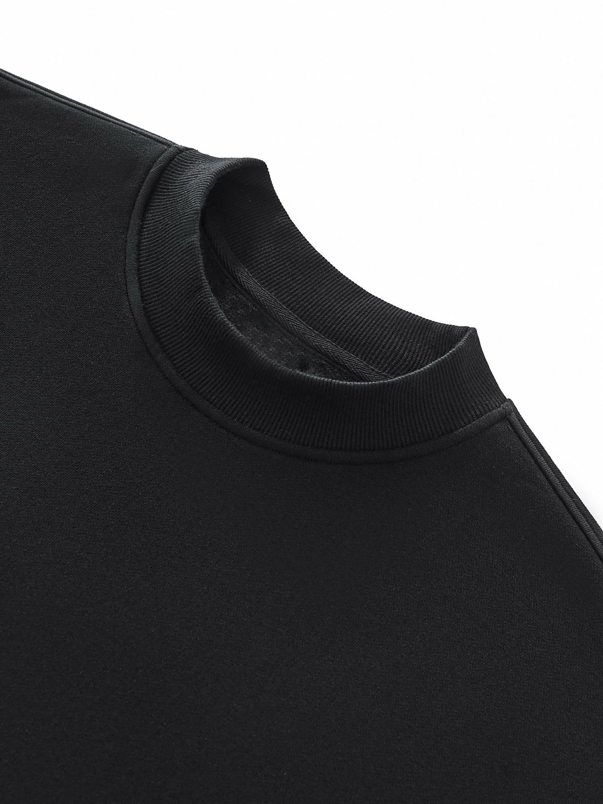 Future-Homme Fleece Please close up of crew neck on a white background. 