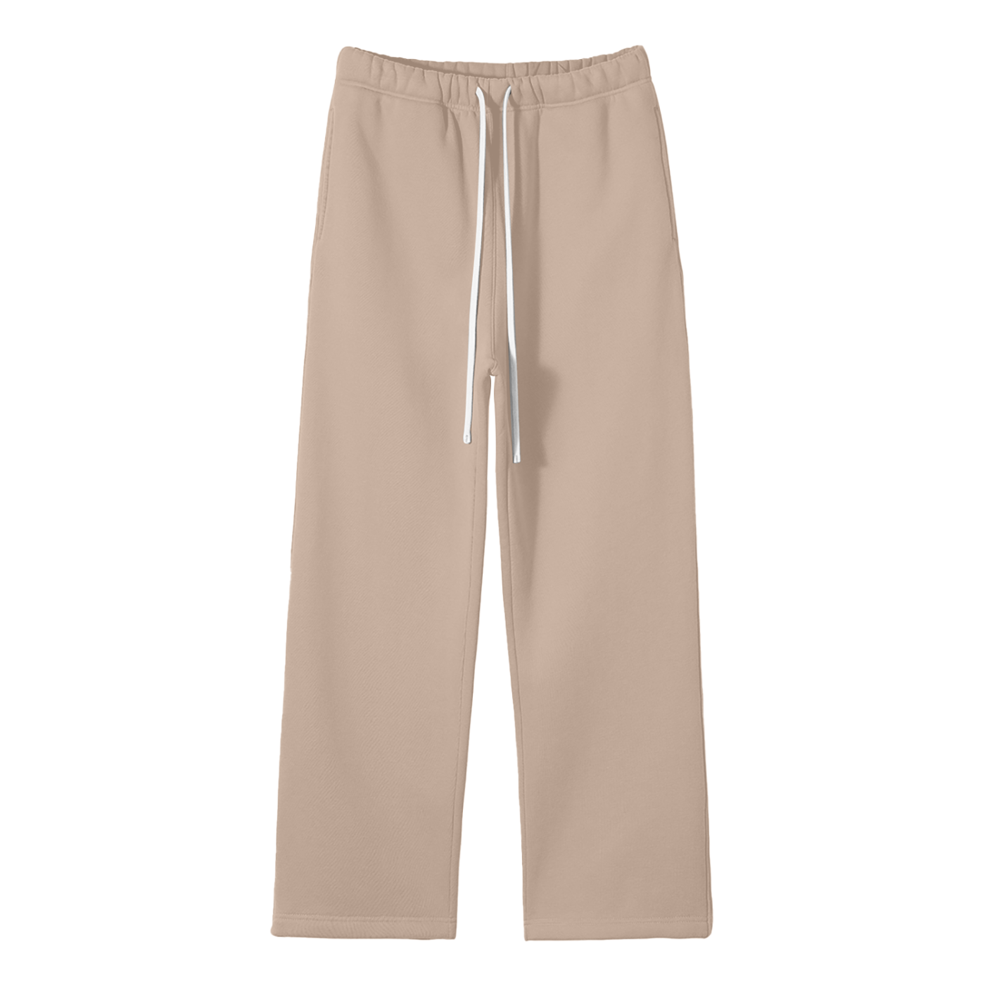 Future-Homme Straight Leg pants in Gray Apricot/front in 360 GSM on a white background. 