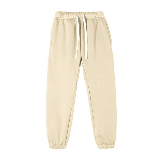 Future-Homme Fleece Please Sweatpants Apricot/front on a white background. 