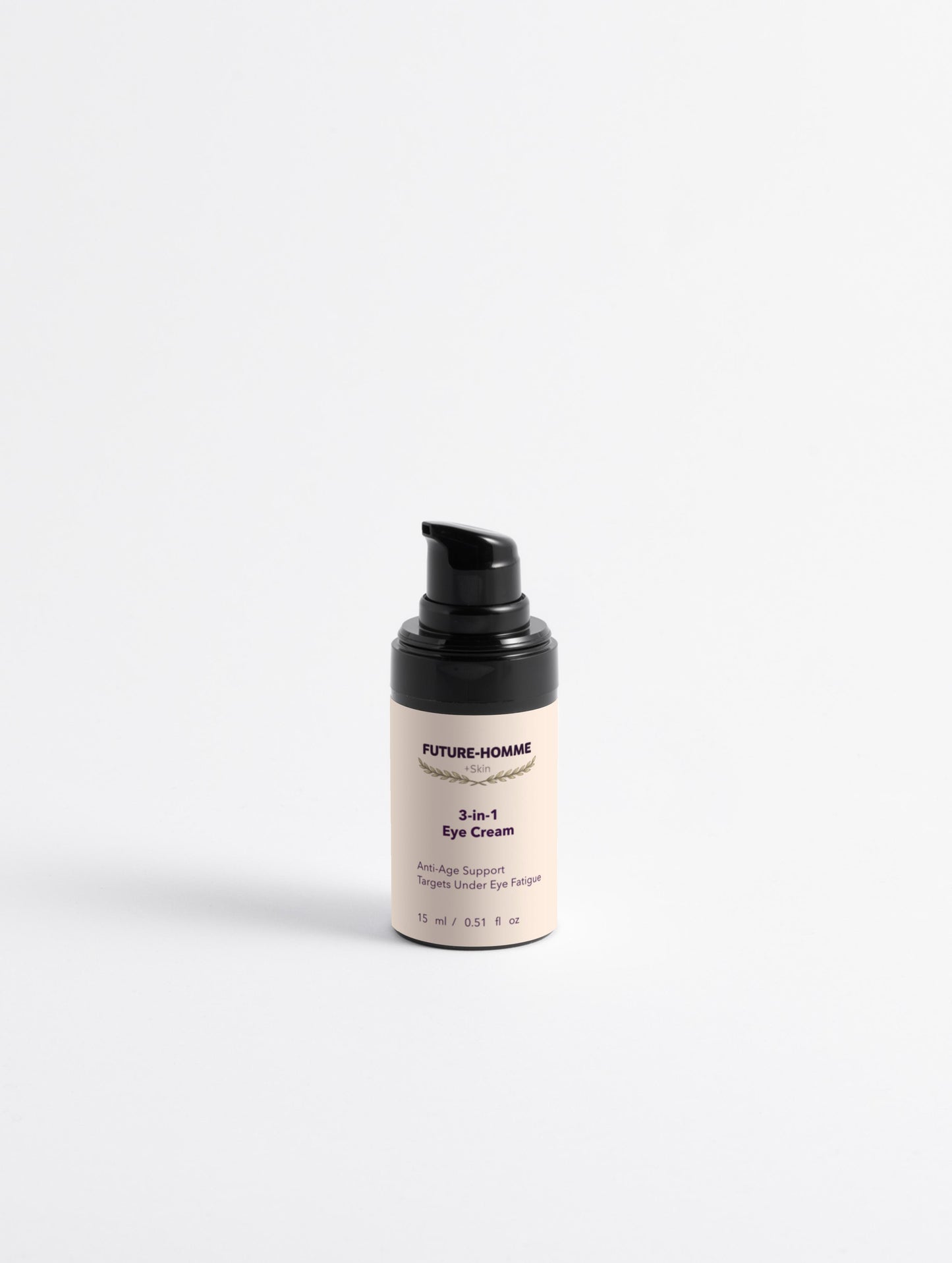 Skincare bottle labeled 'Future-Homme' on a white background