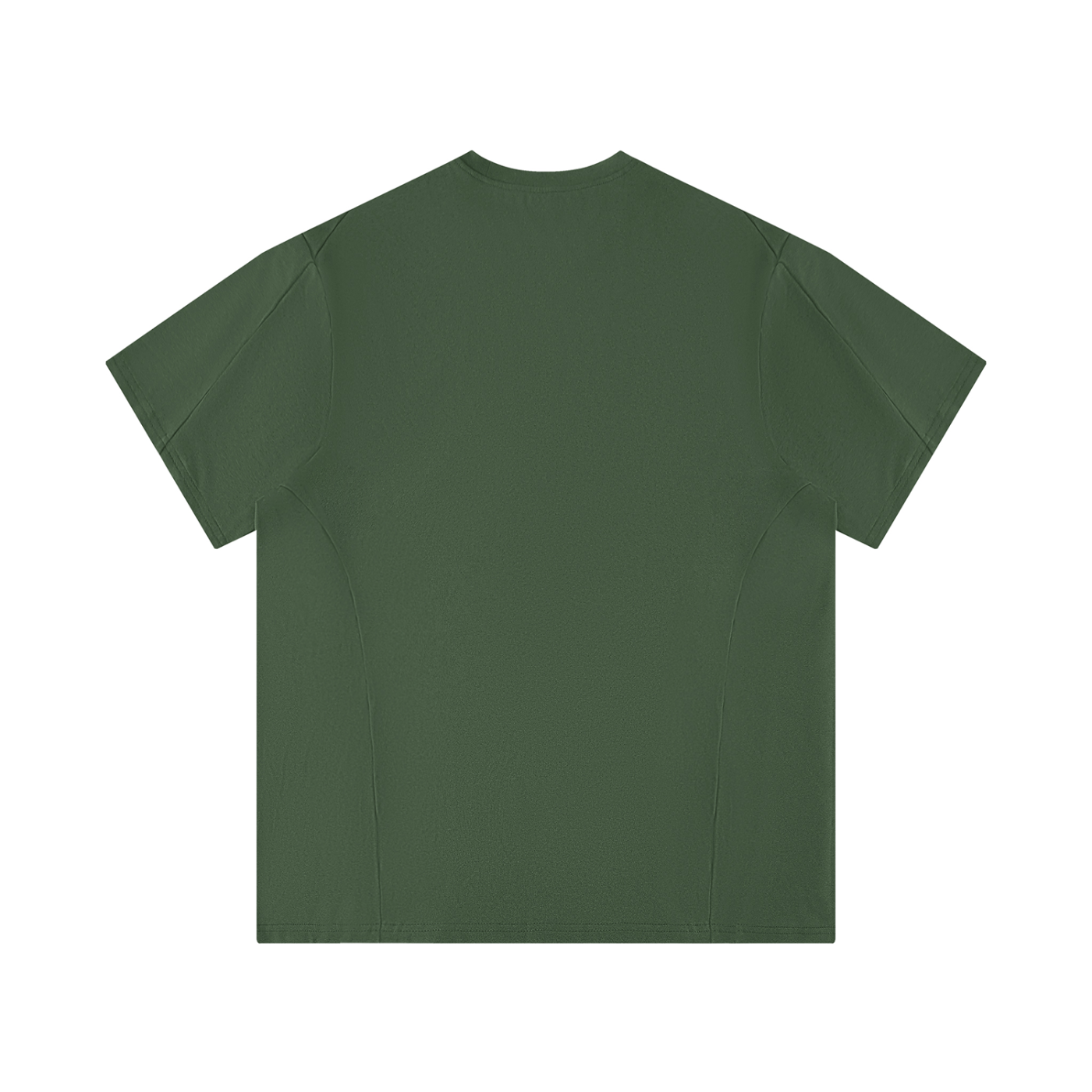 Army Green t-shirt on a white background