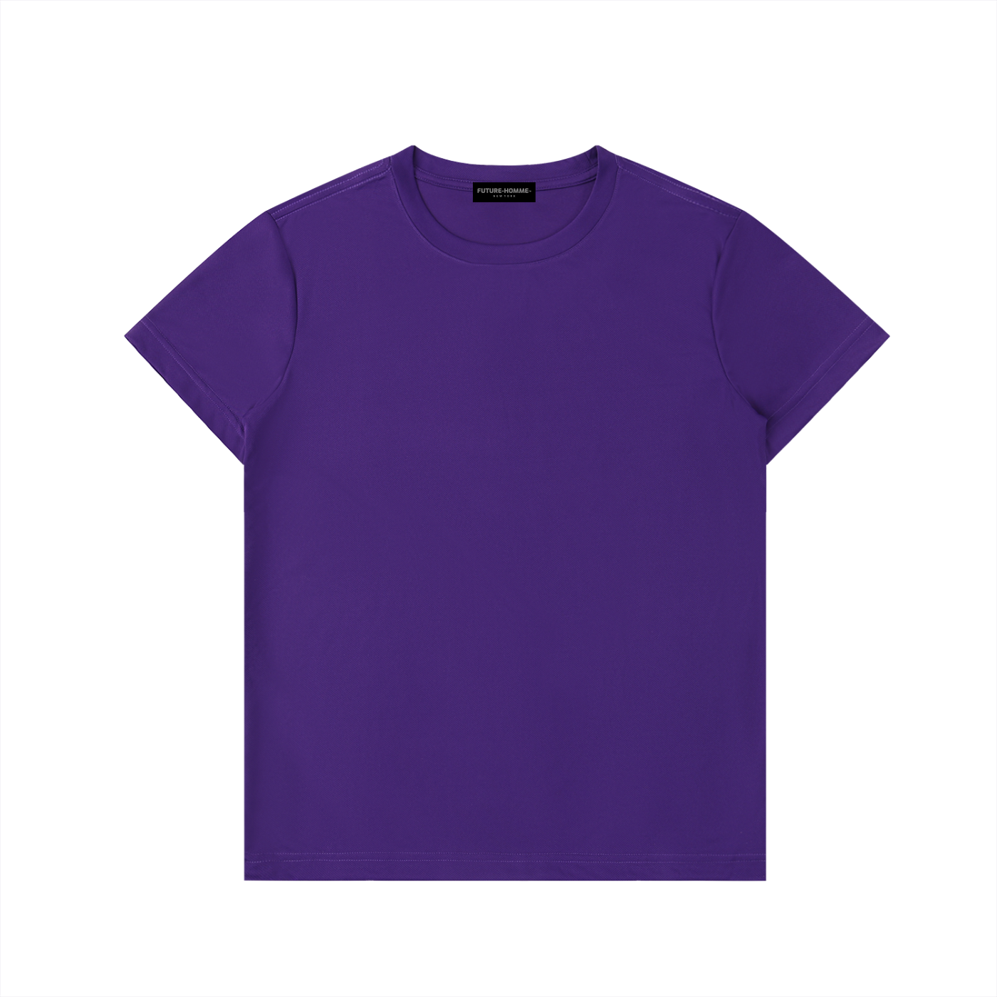 Purple t-shirt on a white background