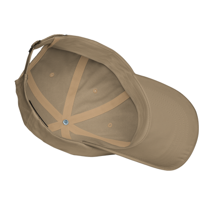 Brown baseball cap on a white background