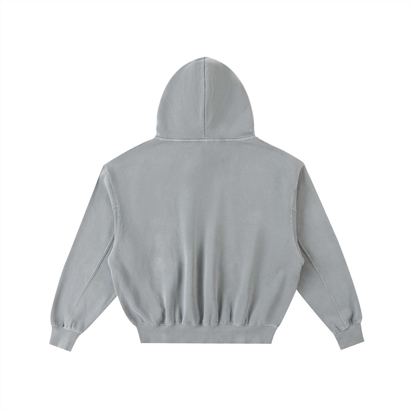Gray hoodie on a white background