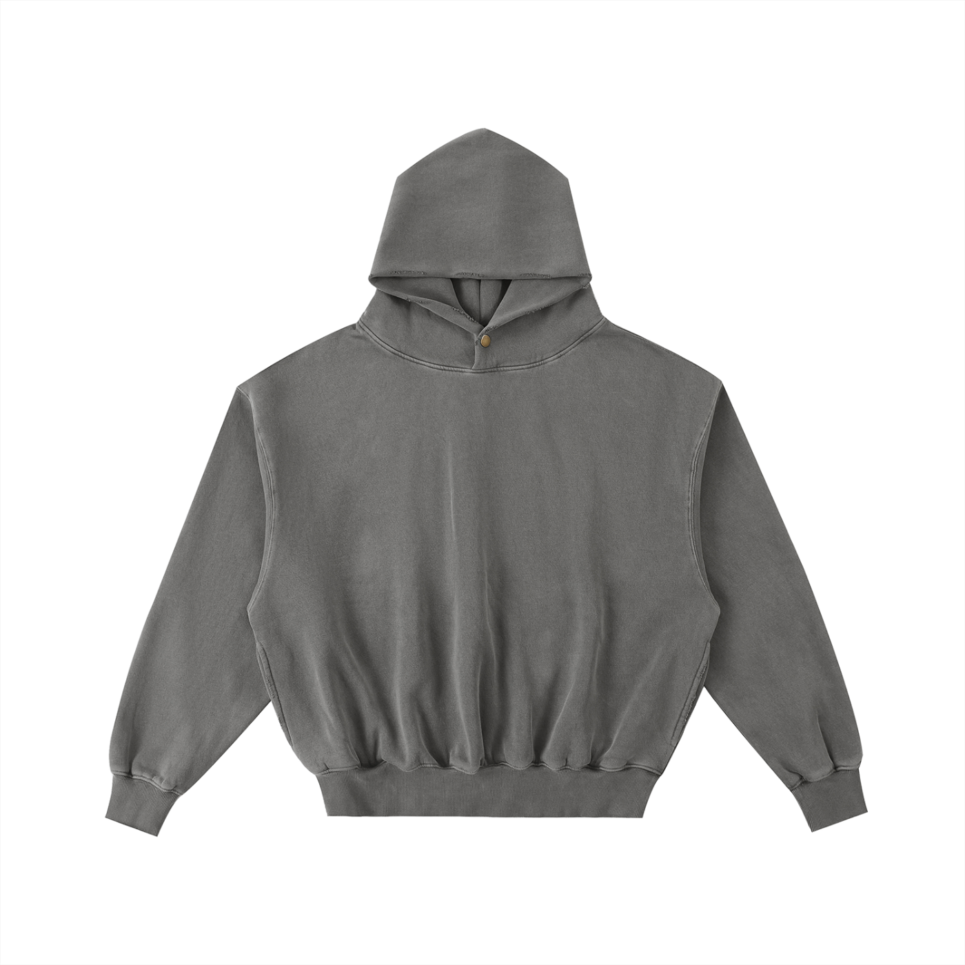 Gray hoodie on a white background