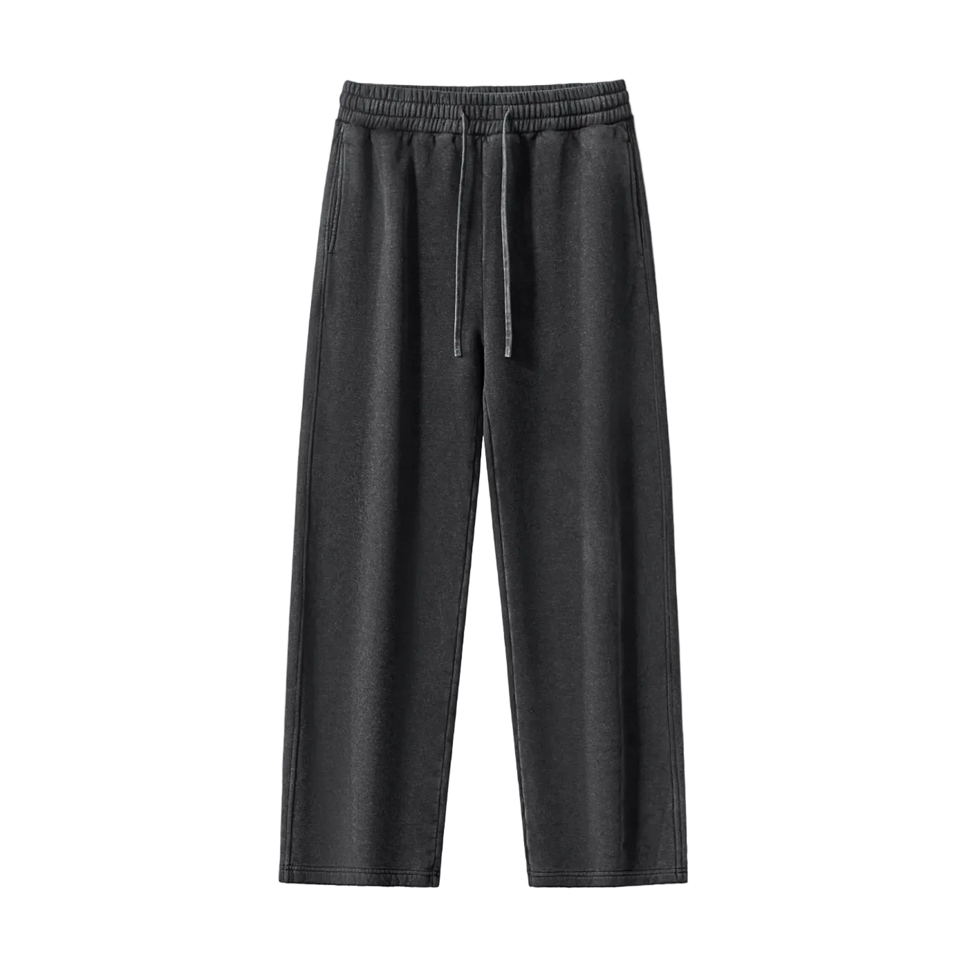 Black sweatpants on a white background