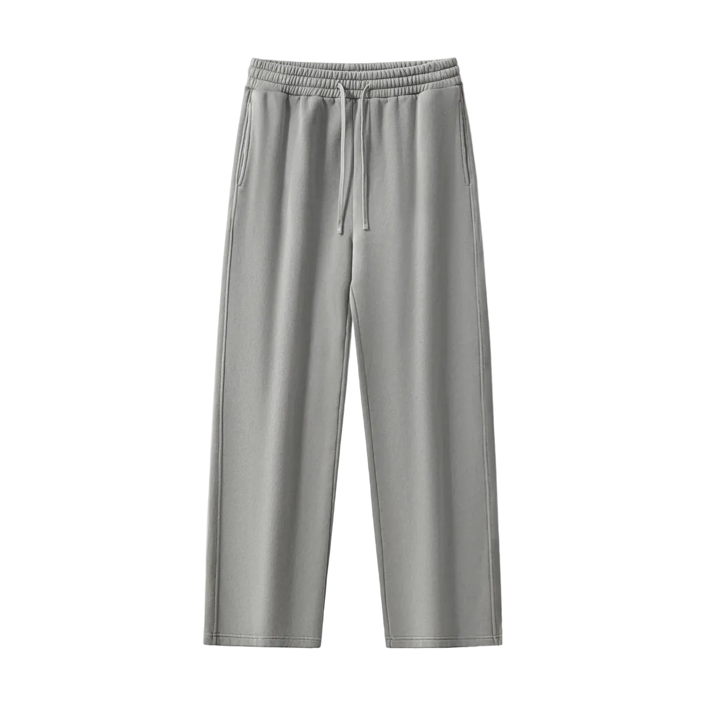 Gray sweatpants on a white background