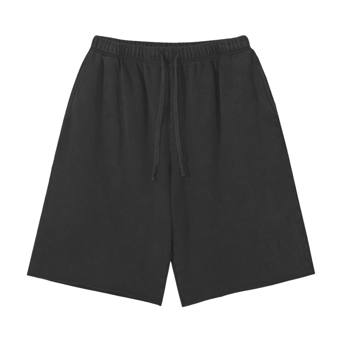 black shorts on a white background 