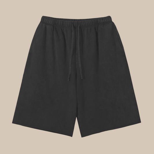black shorts on a white background 