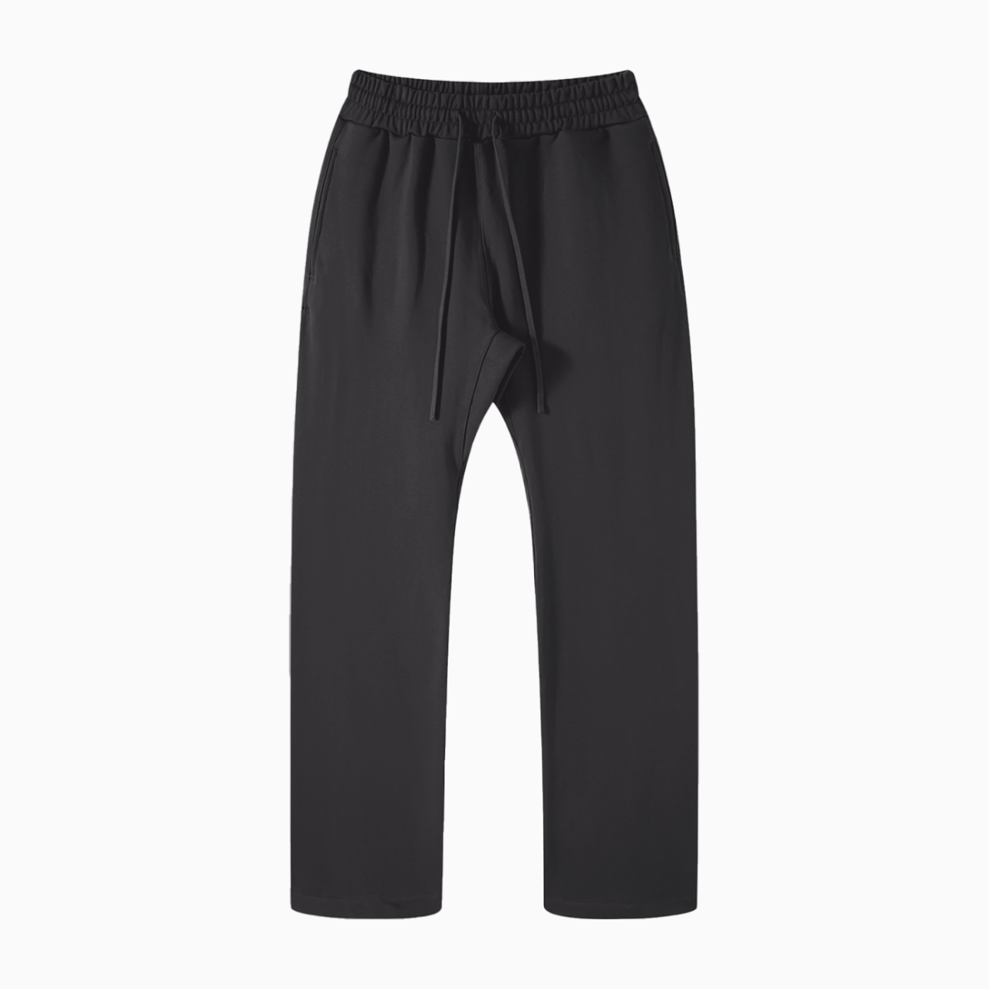 Dark gray pants on a white background