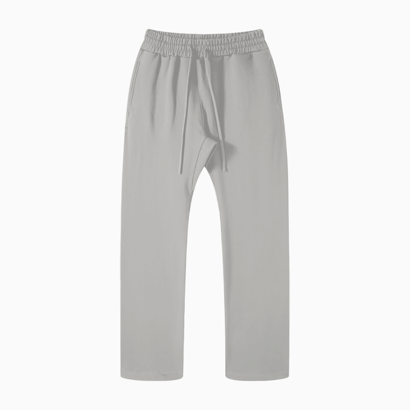 Light gray pants on a white background