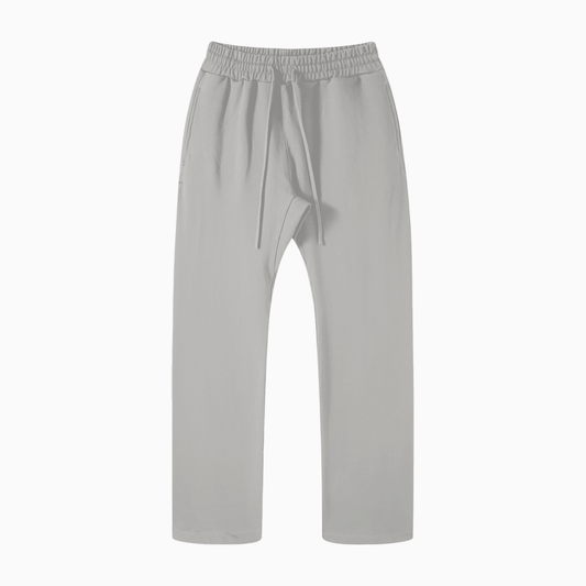 Light gray pants on a white background