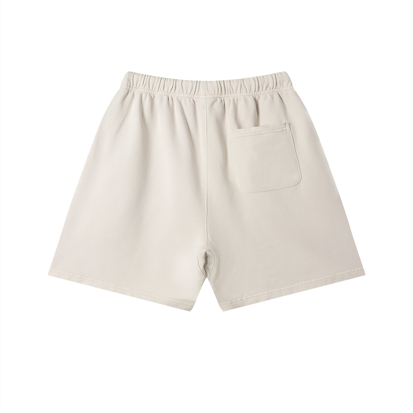 Beige shorts on a white background