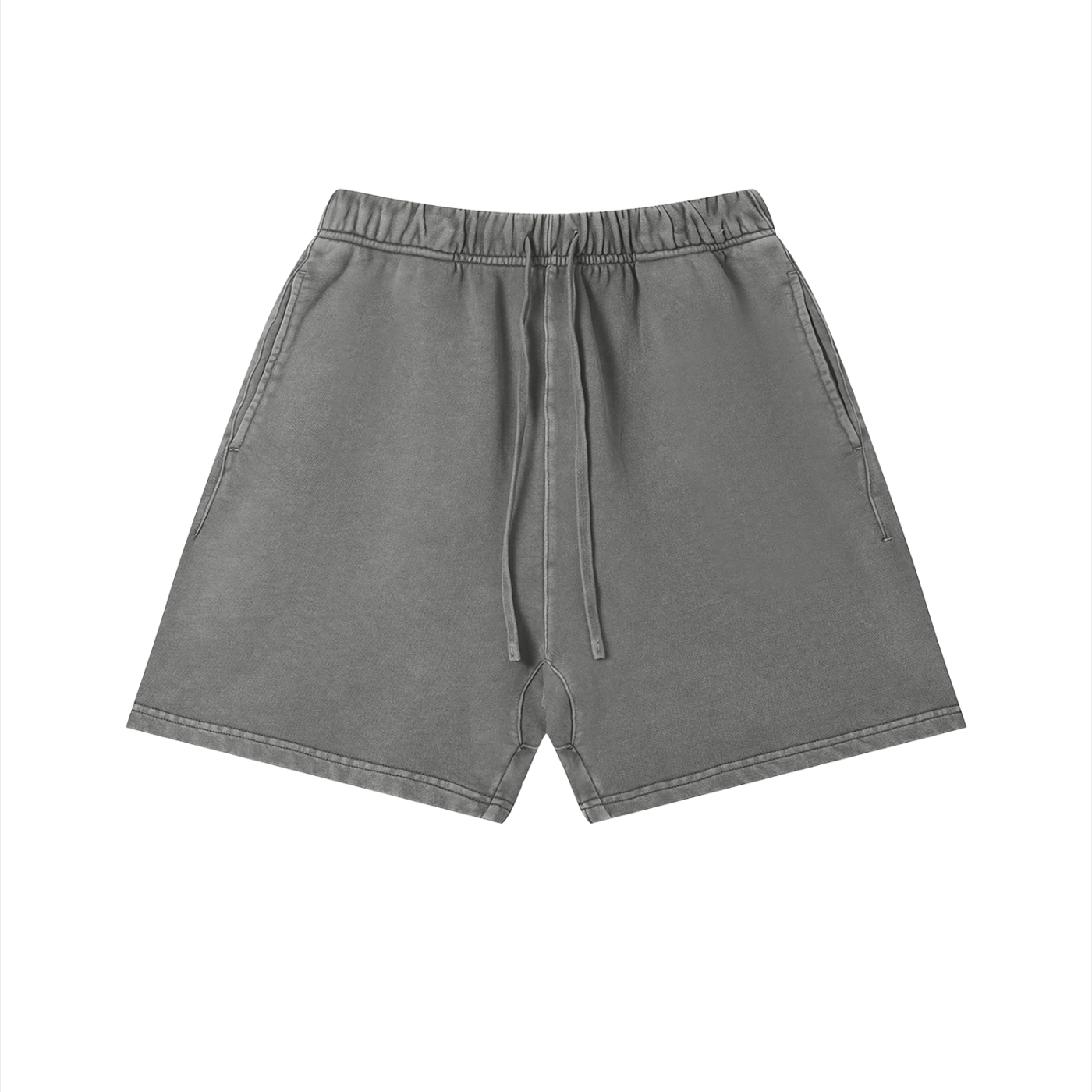 Gray shorts on a white background