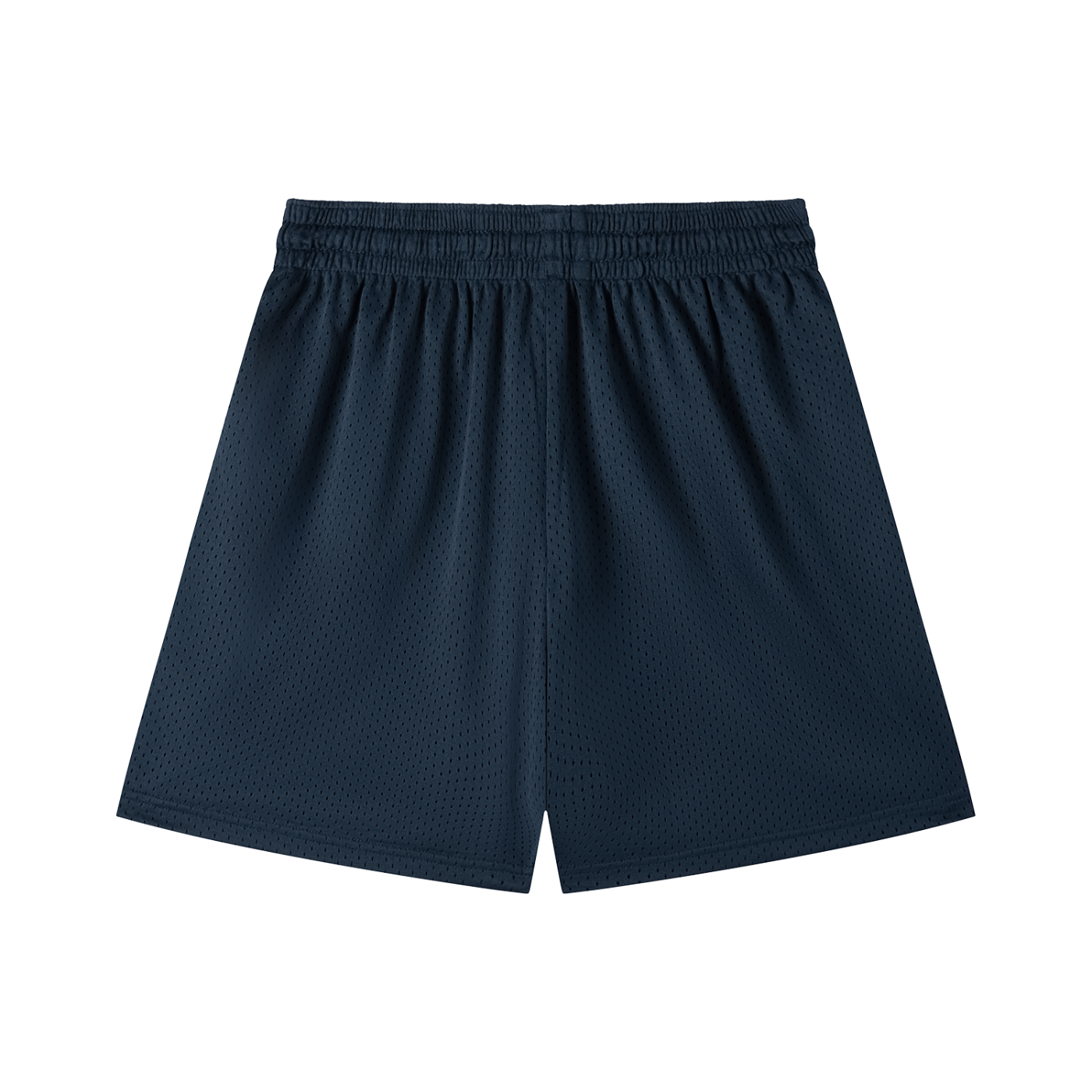 Navy blue shorts on a white background