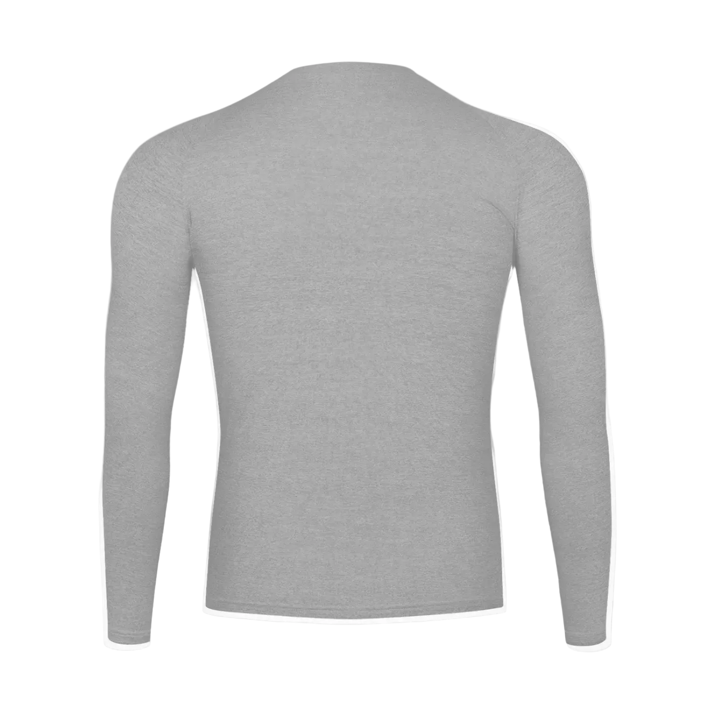 Gray long-sleeve shirt on a white background