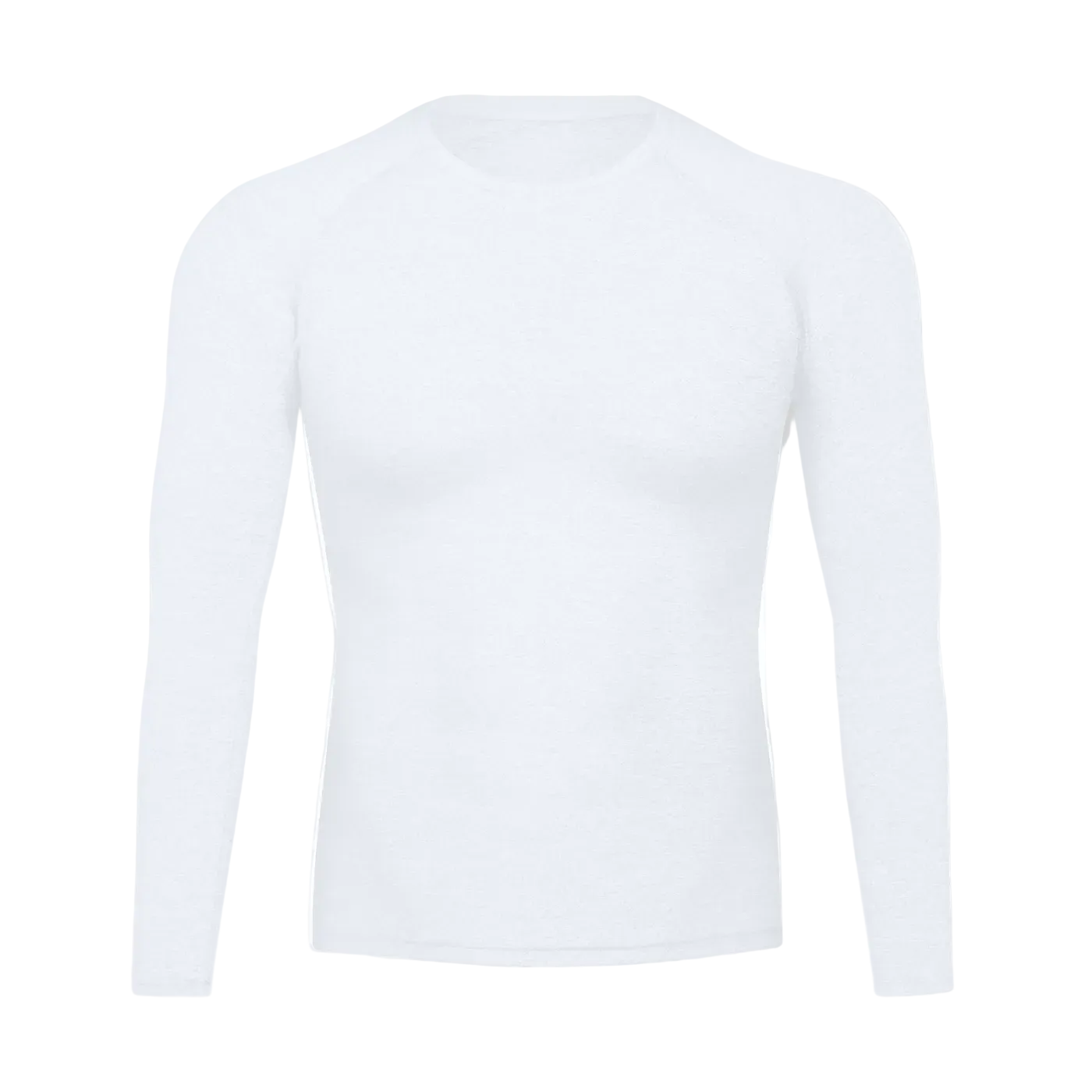 White long-sleeve shirt on a white background
