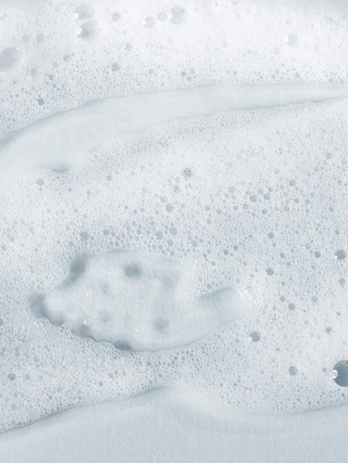 Sample of foam body wash. 
