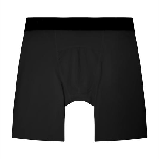 Black tight cycling shorts on a white background
