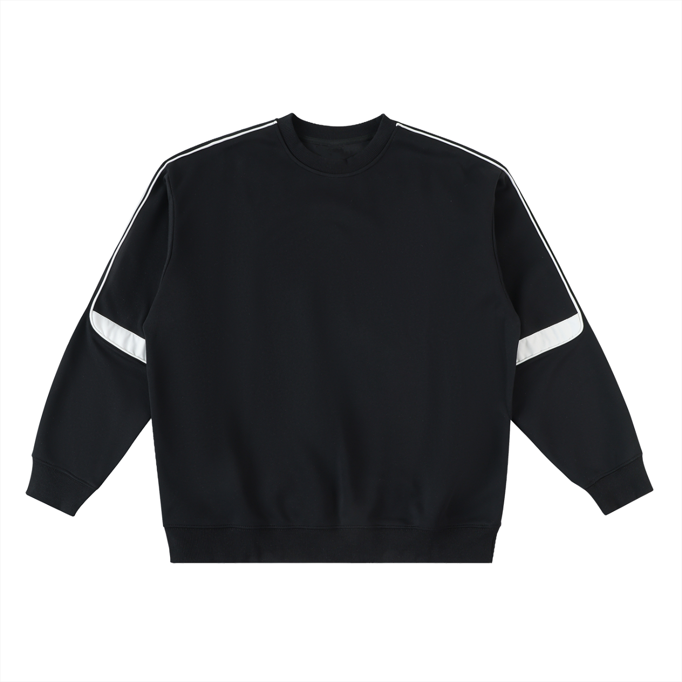 Flat lay of the Track crewneck oversized sweatshirt front side - Future-Homme