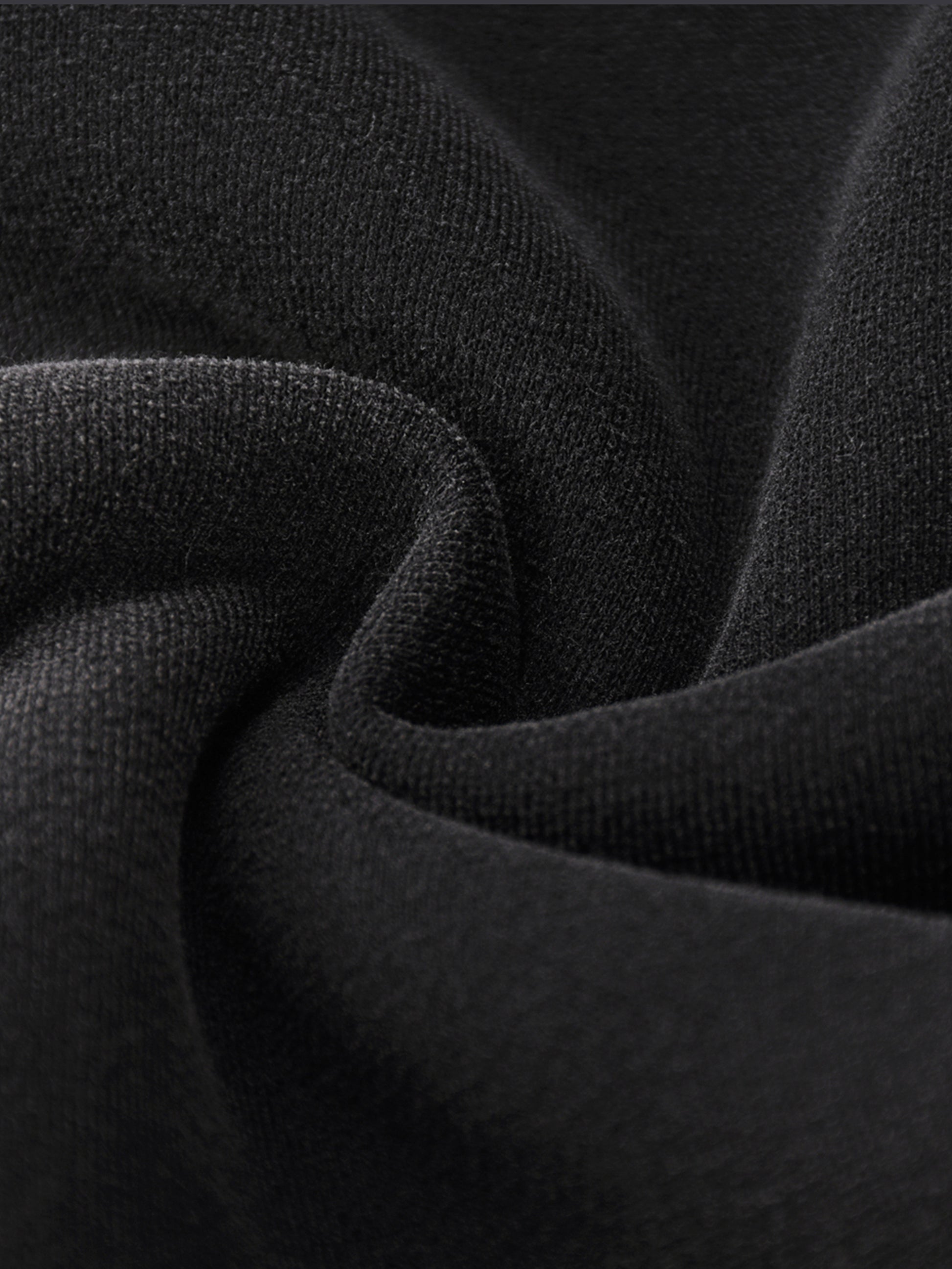 Close-up of black fabric with a textured pattern