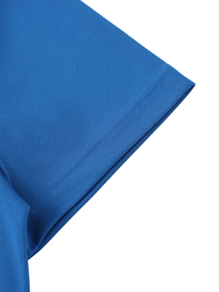 Close-up of a blue fabric texture on a white background